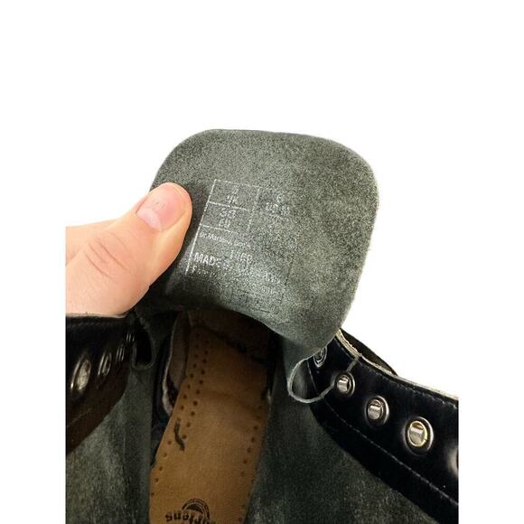Doc Dr. Martens Women’s Sz 6M Black Smooth Leather Lace Up Jaden Combat Boot - Picture 7 of 8